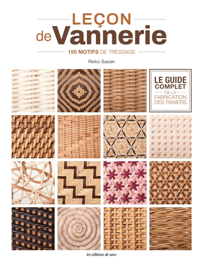Image de couverture de Leçon de vannerie : 150 motifs de tressage